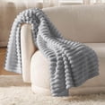 thumbnail image 3 of Sofa Wool Blanket Decorative Striped Throw for Home Comfort Warmth Versatile Lightweight Everyday Use 70X100CM 100X150CM 120X200CM, 3 of 4