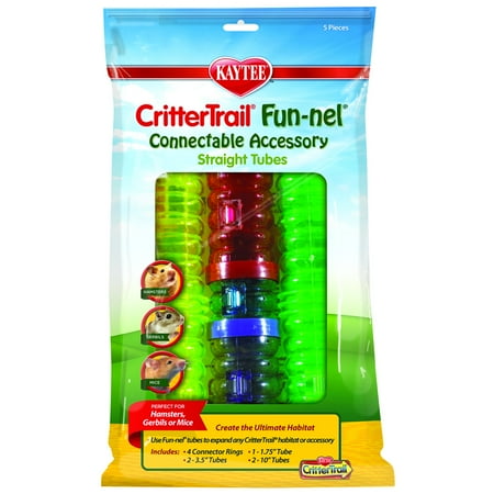Crittertrail Funnels - CritterTrail Fun-nels Tubes Accessories Value Pack, Allows for expansion of CritterTrail habitats By Kaytee