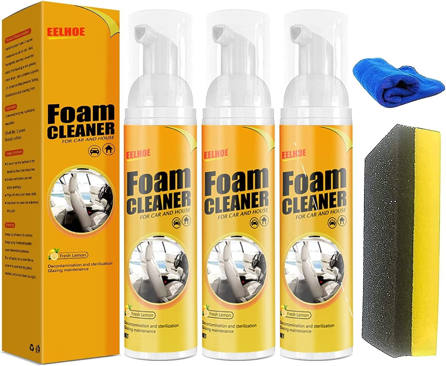 Car Magic Foam Cleaner, Foam Cleaner for Car, Foam Cleaner All Purpose