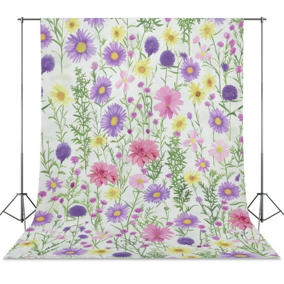 Floral Colorful Flower Spring Backdrop Backdrops for Photography Photo Background Nature Scenery Banner