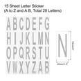 thumbnail image 2 of Letters Stickers Grey Alphabet Sticky Letter Label Vinyl for Mailbox Address Window Door, Pack of 15, 2 of 7