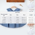 thumbnail image 4 of FRSASU Girls Ruffle Summer Cotton Linen Mini Dress Loose Sleeveless Swing A-Line Cute Princess Party Dresses Blue, 4 of 8