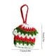 thumbnail image 3 of xihome Adornos navideños tejidos a mano: Copo de nieve, Pap Noel, llavero, calcetines de lana, decoracin navideña para fiestas y hogar., 3 of 6