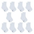 thumbnail image 4 of Fruit of the Loom All Day Comfort Girls Crew Socks, Sizes 6-10, 10-Pack, 4 of 8