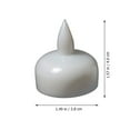 thumbnail image 6 of GOOHOCHY LED Floating Candle Lights with Waterproof PP Material for Decoration Automatically Turn On 12 Pieces Warm White, 6 of 6