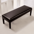 thumbnail image 5 of Zhudiyof Stretch Dining Bench Cover, Anti-Dust Removable Bench Slipcover, PU Waterproof Bench Seat Protector Cover for Living Room, Bedroom, Kitchen, Brown, 5 of 7