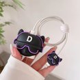 thumbnail image 4 of 2Pcs Set Cable Protector for iPhone / iPad 18W/20W Fast Charger Case Cute 3D Cartoon Cable Management Phone Wire Cord Organizers Pink, 4 of 6