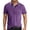 Purple, variant on HOWPAY Short Sleeve Polo Shirts for Men Summer Casual Solid Color Classic Button T-Shirt Stretch Breathable Athletic Work Collared Golf Shirts Grey L