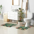 thumbnail image 6 of Yayeee Bath Rug for Bathroom Floor Non Slip Rectangle Fluffy Soft Absorbent Mat, 16"x24", Brown Christmas Gingerbread, 6 of 7