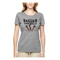 thumbnail image 2 of My Savior is Tougher than Nails Bible Verse | Female Inspirational/Christian Graphic T-Shirt, Heather Grey, Large, 2 of 3