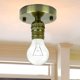 thumbnail image 4 of Base de luz de techo vintage Soporte de lámpara de pared de montaje industrial Soporte de lámpara de luz de techo para el hogar y la cocina Xemadio 220980-3, 4 of 9