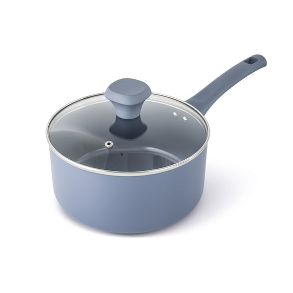 Elements by Thyme & Table 3 QT Ceramic Non-Stick Sauce Pan - Blue