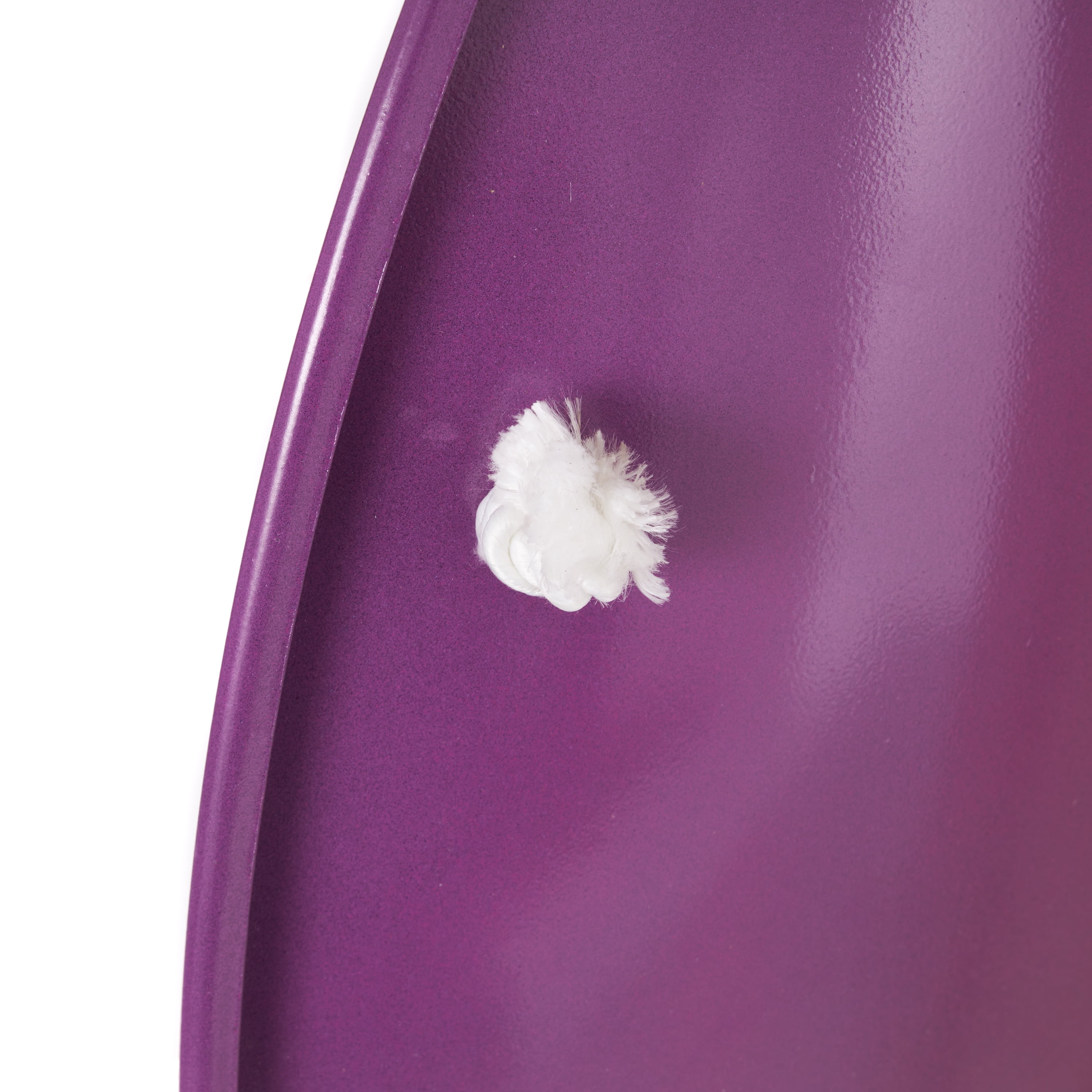 Slippery Racer ProDisc 26-Inch Metal Saucer Sled with Rope Handles, Purple