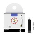 thumbnail image 3 of asddcavvf Stylo à Action Poussée 038mm Pointe Fine Écriture Fluide Encre Effaçable Non Thermique Cartouches Rechargeables Baril Transparent Design Sans Fuite pour École Maison 5 Pcs, 3 of 6