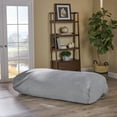 thumbnail image 2 of Judith Indoor Water Resistant 6'x3' Lounger Bean Bag, Charcoal, 2 of 8