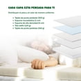 thumbnail image 2 of Colchoneta Cubre Colchon Topper 5cm Matrimonial blanco, 2 of 9