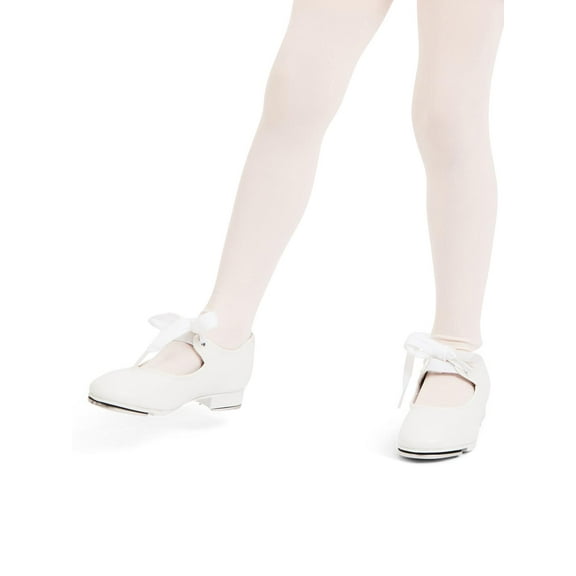 Capezio White Shuffle Tap Shoe - Child, Size Child 2 Extra Wide