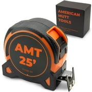 American Mutt Tools Magnetic Tape Measure 25 ft - Easy Read Tape Measure