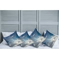 thumbnail image 2 of Ambesonne Scenery Throw Pillow Cover 4 Pack, Clouds Sunny Day Sky, 24", Blue White, 2 of 5