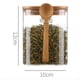 thumbnail image 2 of 4 Frascos de Vidrio HerméTicos con Tapas y Cucharas, Frascos de Dulces con Tapas, Frascos de Transparentes, PequeñOs Contenedores de Almacenamiento de Alimentos, 2 of 5