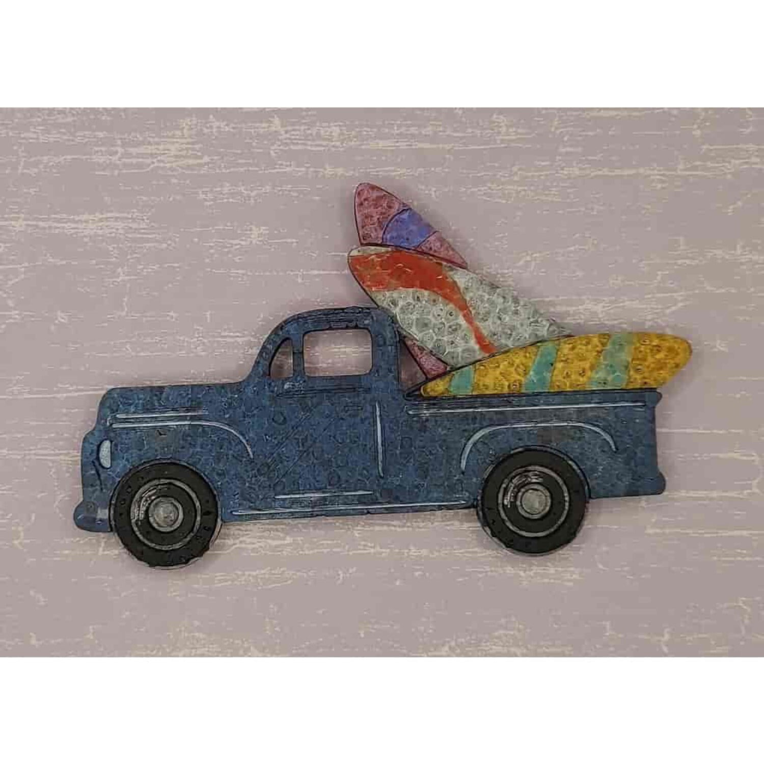Vintage Truck with Surfboards Silicone Freshie Mold