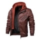 thumbnail image 4 of Chaqueta de motociclista de cuero sintético para hombre, chaqueta elegante, reflectante, retro, informal, de moda, para primavera y otoño, 4 of 5
