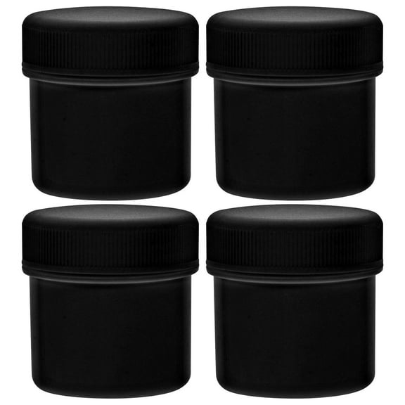 IBASETOY 6Pcs Reusable Black Plastic Buckets with Handles for Paint Storage and Transport