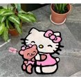 thumbnail image 1 of Sanrio-Manta de Hello Kitty, alfombrilla de felpa de dibujos animados, Kawaii Y2k KT Cat, alfombra antideslizante, decoración de habitación de Anime, Alfombra de Halloween Fivean unisex, 1 of 2