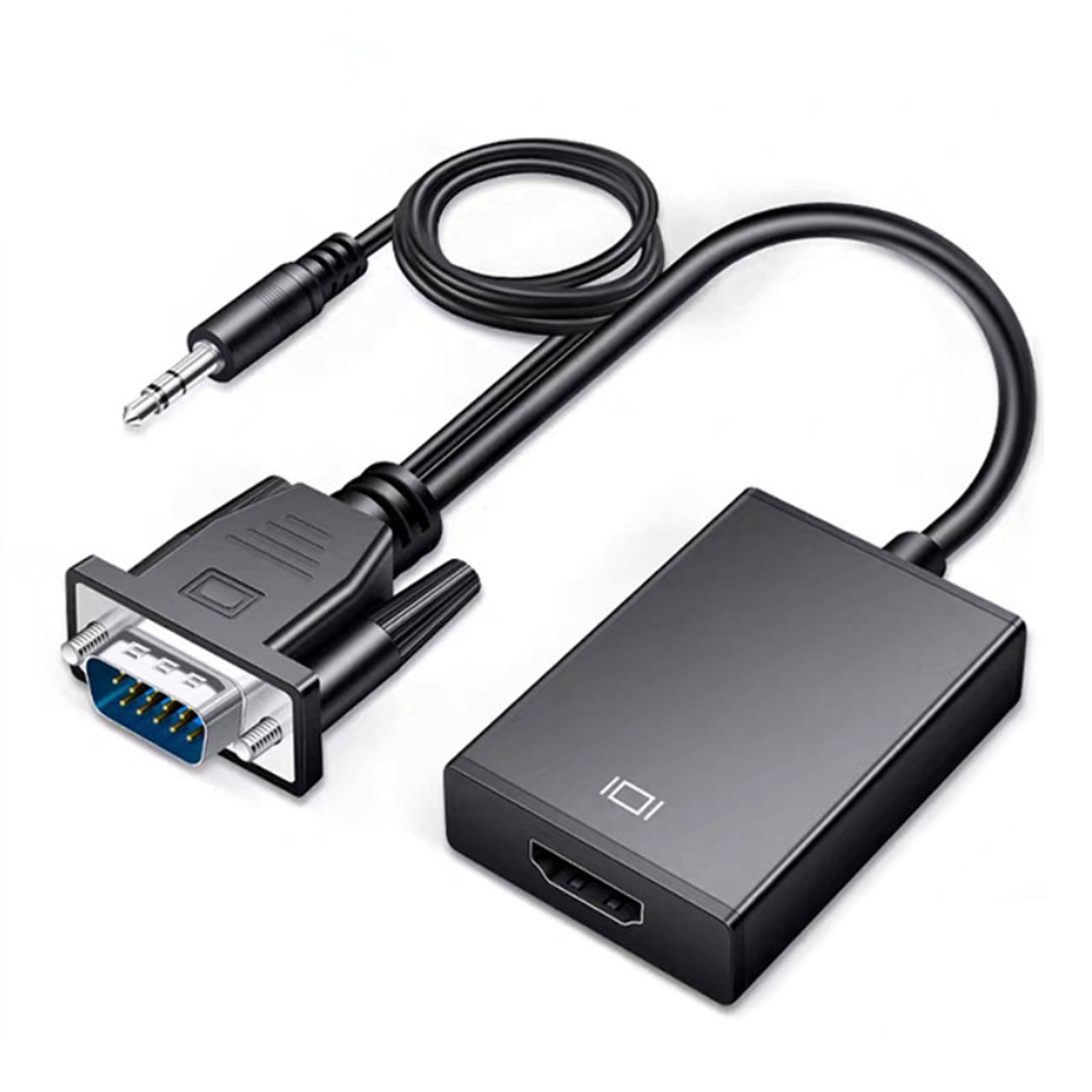 Maniobra Además montar ACETEND VGA To HDMI Converter Cable Adapter 1080P With 3.5mm Audio And USB  Power Cable - Walmart.com
