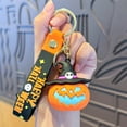 thumbnail image 4 of Honeeladyy Halloween Glow in The Dark Pumpkin Keychain Luminous Pendant For Backpack Purse Keys Spooky Accessory Party Favor Gift Decor, 4 of 6