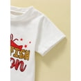 thumbnail image 6 of GXFC Toddler Baby Boys Girls Summer Shorts Outfits Kids Short Sleeve T-shirt Tops+ Crawfish Print Short Pants Set Casual Clothes 2Pcs 6M-4T, 6 of 9