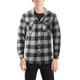 thumbnail image 1 of Hat and Beyond Men's Flannel Hooded Shirt Long Sleeve Lined Jacket, 1 of 6