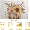 thumbnail image 4 of Fall Placemats 12x18 Inch Set of 4 Autumn Harvest Pumpkin Sunflower Flowers Wheat Leaf Table Mat Seasonal Farmhouse Country Washable Linen Place Mats for Dining Table Kitchen Decor, 4 of 6