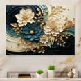 thumbnail image 2 of Designart "Liquid Ink VORTEXscape II" Abstract Spirals Metal Wall Art, 2 of 5