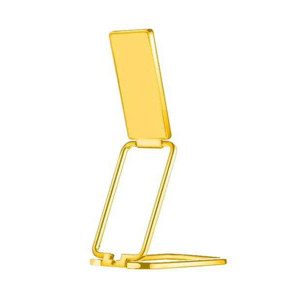 Injueey Soporte de teléfono de coche universal de alta Soporte de teléfono móvil plegable de metal Soporte de teléfono inteligente Teléfono y Comunicación Oro
