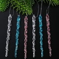 thumbnail image 4 of Gumesh 12PCS Crystal Ice Ornaments - Shatterproof Acrylic Icicle Pendants for Christmas Tree Decor, 4 of 4