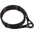 thumbnail image 1 of Candado para cable de bicicleta, candado para bicicleta de 1,2 metros, candado para bicicleta con combinación de luz LED de 5 dígitos, color negro, ideal para puertas de scooter de motocicleta de mon, 1 of 4