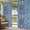 Blue, variant on 1 Panel Outdoor Curtains for Patio Waterproof 54"x108" Traditional Morocco Weatherproof Privacy Outsides Curtains, Vintage Abstract Geometric Art Brown Grommet Thermal Drapes for Cabana Porch Pergola