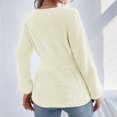 thumbnail image 5 of Lilgiuy Women Casual Soild Pullover Long Sleeve V-Neck Sweater Winter Fashion 2022, 5 of 5