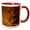Red/White, variant on 3drose, Kenya, Masai Mara Game Reserve, Cheetah, Sunset-af21 Pso0280 - Paul Souders, 11oz Two-tone Black Mug