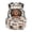 Dachshund Paws Pattern, variant on CHAQLIN Padded Adjustable Straps 17 Inch School Backpack, 600D Polyester Multi Pockets Bag for Boys Travel and Camping, Tropical Dinosaur Print