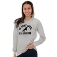 thumbnail image 3 of My Spirit Animal is a Unicorn Women Plus Size Long Sleeve Graphic Tee Brisco Brands 3X, 3 of 5