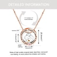 thumbnail image 4 of Bible Scripture Lettering Circle Pendant Pink CZ Faith Necklace for Women, Heart Mountain Necklace Mustard Seed Jewelry (Rose Gold, Heart Mountain), 4 of 7