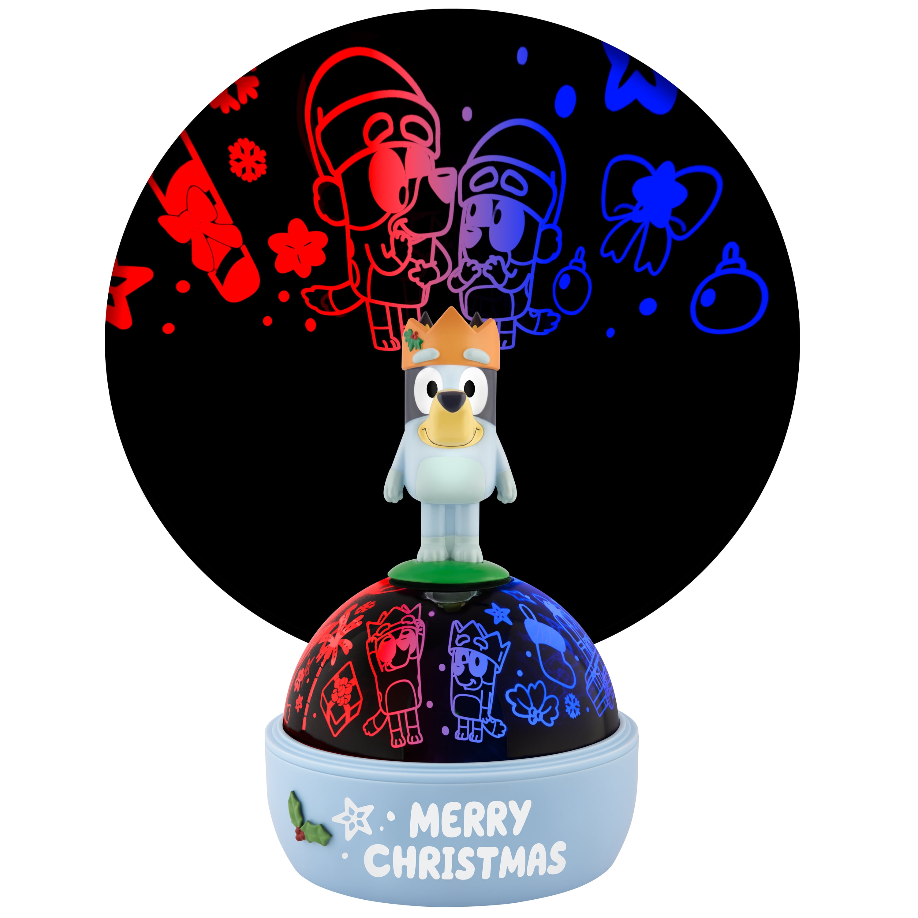 Christmas Lightshow Tabletop Shadow Lights Projector Light Bluey and Family BBC