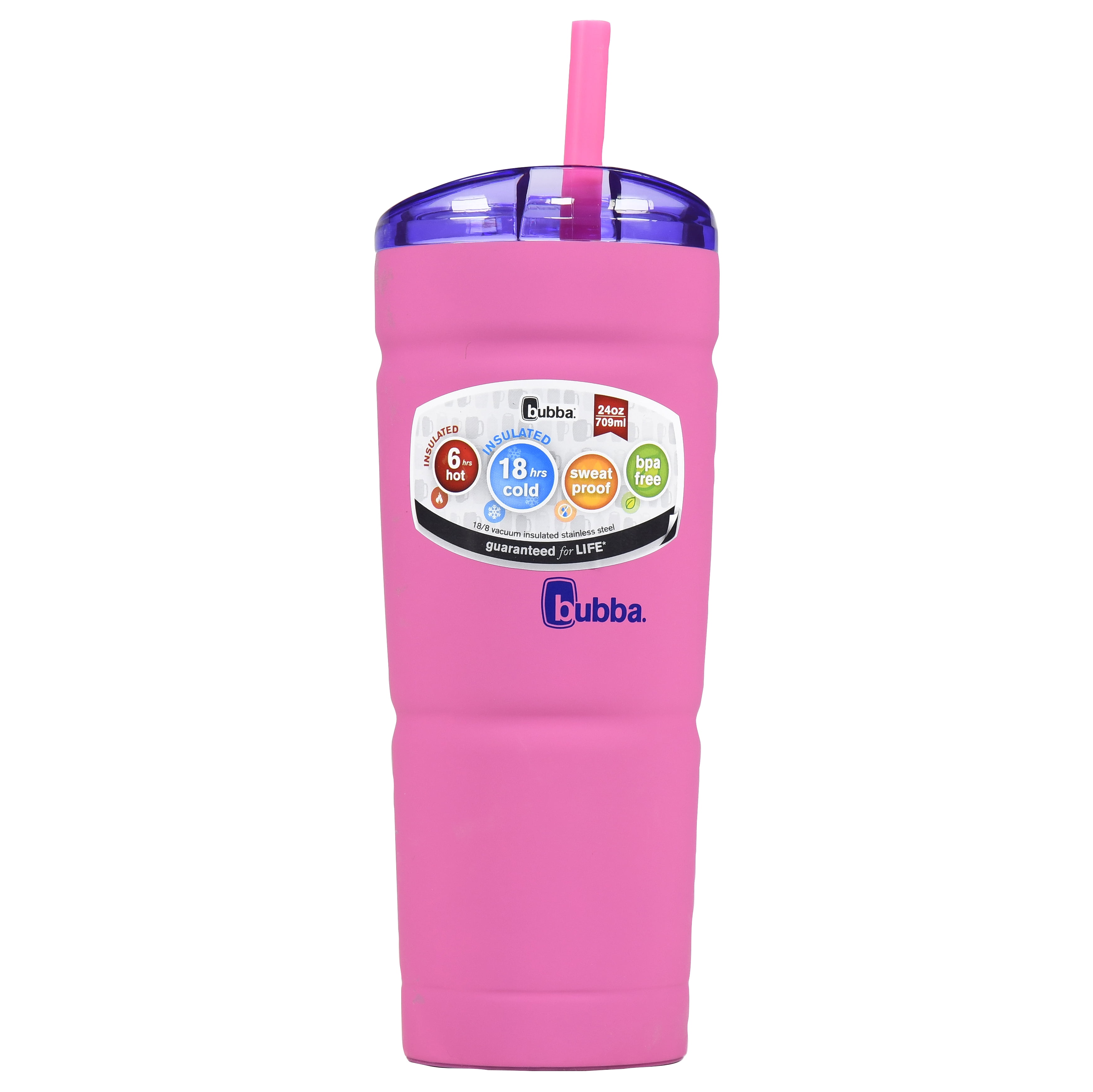 Bubba Envy Stainless Steel 24 Oz. Pink Insulated Tumbler – Walmart ...