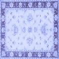 thumbnail image 1 of Ahgly Company Indoor Square Oriental Blue Traditional Area Rugs, 3' Square, 1 of 4