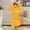 Yellow, variant on OGLCCG Boys Girls Flannle Hooded Robes Long Sleeve Plush Soft Fuzzy Bathrobe for Kids Solid Color Spa Robes Sleepwear 3-8 Years
