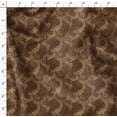 thumbnail image 4 of Soimoi Cotton Poplin Brown Fabric By the Yard - 42 Inch Wide - Leaves Pattern Fabric - Botanical and Elegant Designs for Various Uses Printed Fabric, 4 of 6