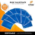 thumbnail image 3 of 1000 Blue Plastic Disposable Aprons For Cooking, Painting and More - Individually Packaged - Durable 1 mil Waterproof Polyethylene - 24" x 48" - by Xpose Safety, 3 of 5