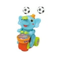 thumbnail image 2 of Juego de batería para bebé, instrumentos musicales eléctricos, carrito de juguetes, elefante, músico, juguete con Azul, 2 of 9